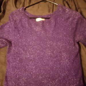 Dance / Party purple sparkle blouse